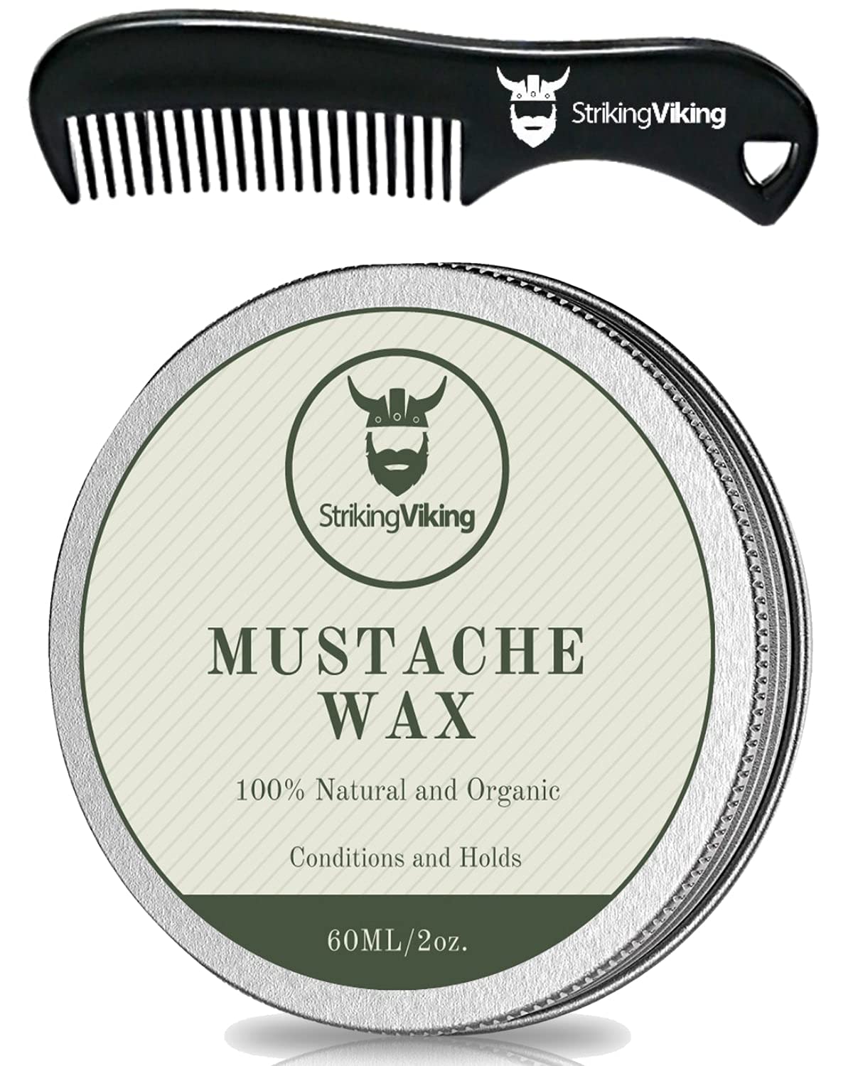 Mustache Wax and Comb Kit